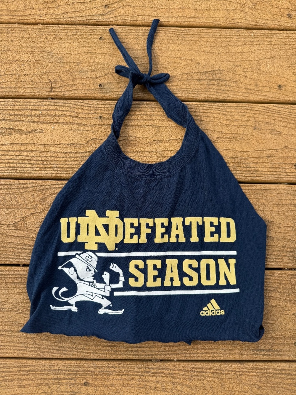 Notre Dame vintage reworked  halter top one size